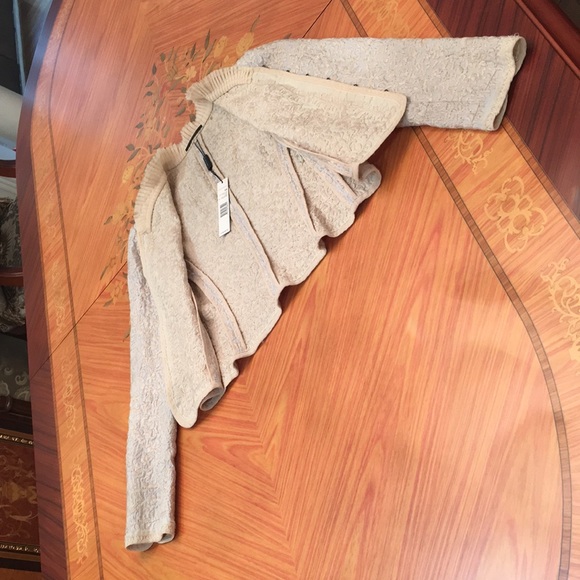 Elie Tahari Embroidered Reversible Lynn Cotton Forgetmenot blazer jacket Sz.XS - Picture 7 of 12